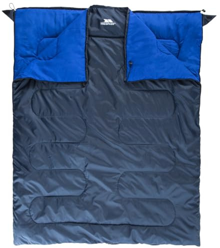 Trespass 2 Personen Drei Jahreszeiten Schlafsack 180cm x 140cm Catnap, Navy, EACH, UUACSLL30001_NA1EACH