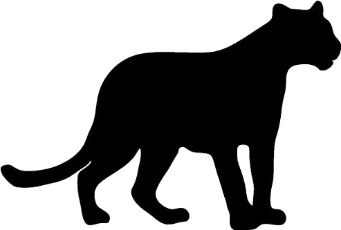 Samunshi® Panther Tier Aufkleber Autoaufkleber Sticker für Auto Motorrad Wohnmobil Scheiben in 8 Größen und 25 Farben (15x10,1cm schwarz)