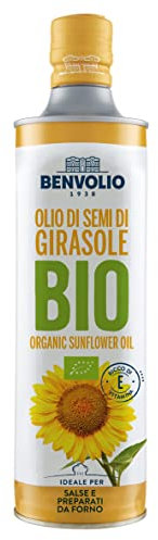 BENVOLIO 1938 BIO Huile de Graines de Tournesol Biologique – 750ml - huile de tournesol bio alimentaire pour cuisson & assaisonnement goût subtil et délicat, riche en vitamine E