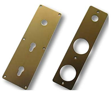 COPPIA MOSTRINE INTERNA+ESTERNA PER SERRATURA MOTTURA FERBONA BRONZO 95443