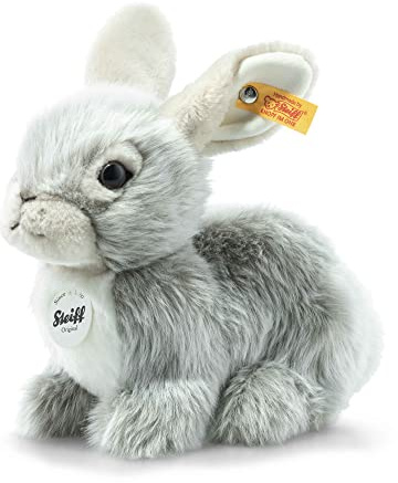 Steiff 067488 Dormili Hase - 21 cm - Kuscheltier - grau sitzend