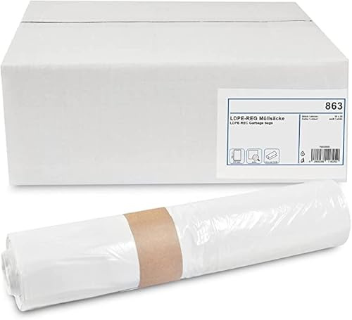 Müllbeutel 40 Rollen à 50 Stück I 60 Liter I Ideal für die Profi-Gebäudereinigung