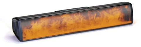 Grundig Bluetooth Lautsprecher Soundbar mit Flammen - Musikbox Bluetooth, USB, AUX und SD - Inkl. 8 Lichtmodi - Perfekte Partybox - Batterielaufzeit bis zu 2,5 Stunden - Schwarz