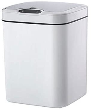 GBEVAUEIO Papeleras de Reciclaje Sensor Inteligente de 15 l con Tapa, Gran Capacidad, Dormitorio, Sala de Estar, Cubo de Basura, Cocina, baño, Papelera Grande, Oficina, Estudio, Papelera Papelera