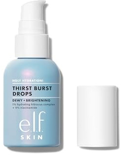 e.l.f. SKIN Holy Hydration! Thirst Burst Drops, Serum For A Radiant Complexion Instantly & Over Time, Made With Hyaluronic Acid, Vegan & Cruelty-Free