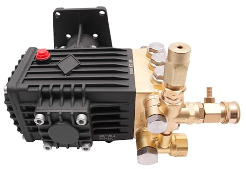Shaft Horizontal Pressure Washer Pump 275bar 4000psi Pressure Washer Pump SJF-1807Q Direct Drive 3400rpm Replacement Pump for Most 9-15 hp Engines