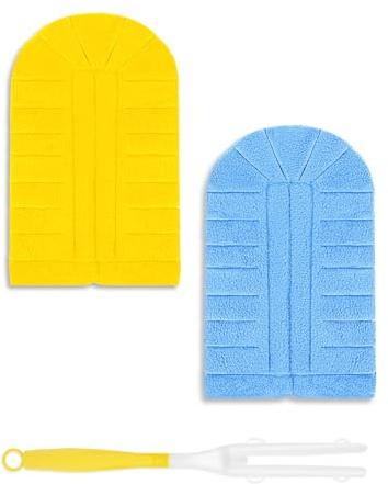 WOKEEPOW für Swiffer Staubmagnet Wiederverwendbar mit 1 Handgriff, Staubwedel für Swiffer Duster Nachfüllpack, Effiziente Reinigung, Waschbar Staubtücher Nachfüllung