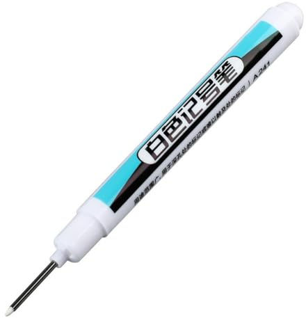 White Permanent Marker Pen, Fine Tip White Marker Pens Waterproof and Quick Drying Fabric Pens, Woodworking Oil Marker Pen, for Clothes, Rock Painting, Stones, Ceramic (0.7mm)