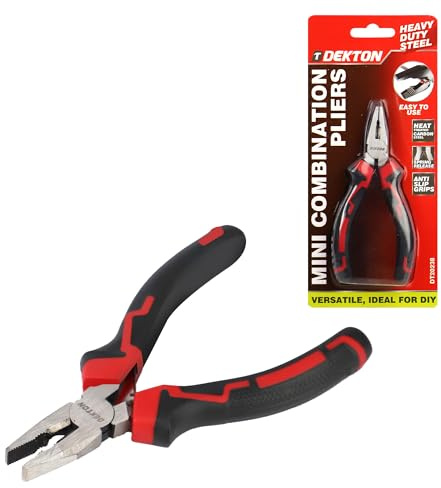 Dekton Professional Combination Pliers -Multi-Functional 8 Tool with Precision Grip|Hardened Steel Jaws|Ergonomic Handle| Ideal for Cutting, Gripping, Twisting|High-Performance Plier for Professional