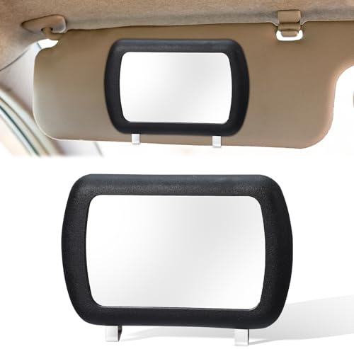 Sun Visor Mirror Car Visor Mirror Car Vanity Mirrors Clip-On Automotive Makeup Practical Sun-Shading Cosmetic Automotive Makeup Sun-Shading Mirrors For Women Interior Accessories