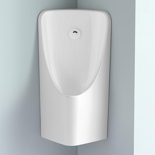 Orinatoio a parete Orinatoio a parete commerciale con sensore automatico per uomini - Design anti-rovesciamento per bagni, hotel e aree commerciali (bianco)