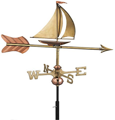 Espira Sailing Boat Copper Cottage Weathervane