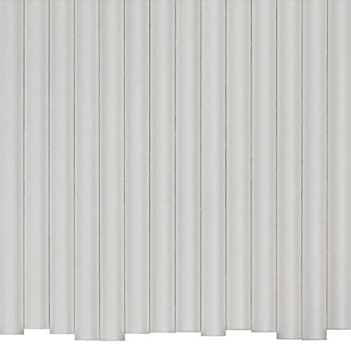 White Paper Straws (10mm x 200mm) - Pack Size 200 - FSC Certified/Food Safe/PFAS Free/Biodegradable/Eco-Friendly/Durable/Ideal for Milkshakes & Smoothies