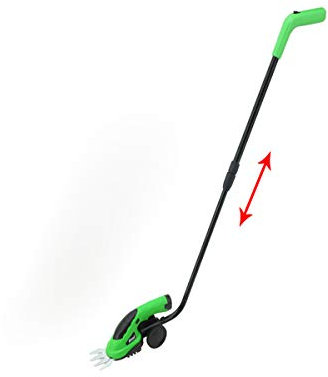 Forbici A Batteria, Tagliasiepi Con Asta Telescopica E Per La Finitura Dei Bordi Del Prato Taglio Esatto Di Qualsiasi Contorno Standard Unico 3.6V Cordless Tagliaerba Incl 2 Lame,Verde