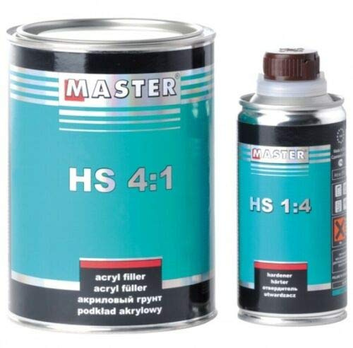 Troton 2K Master Acryl Füller 6 x 1L grau 4:1 Primer Grundierung HS Filler Ink. Härter