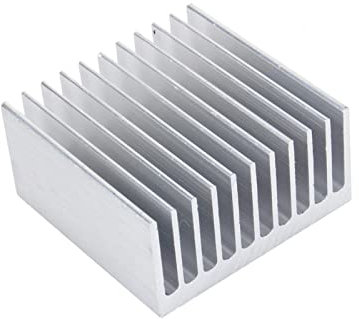 Dissipatori di calore, dissipatore di calore in alluminio a 11 denti per transistor ad alta potenza, dispositivi a semiconduttore, 40 mm x 40 mm x 20 mm, bianco
