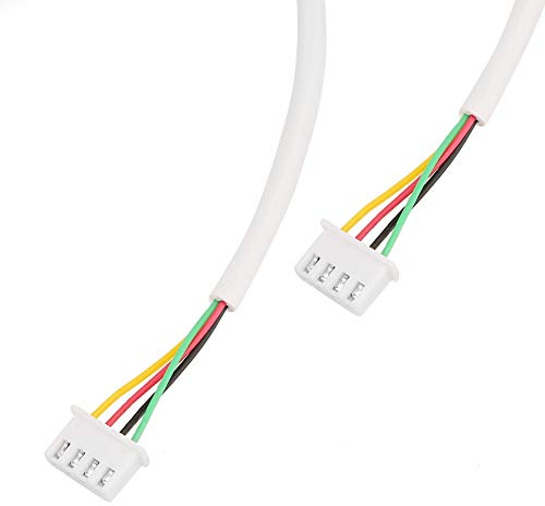 Cavo per Videocitofono, Cavo in Rame Flessibile Rotondo a 4 Conduttori Adatto con 2 Connettori per Cavi di Backup Cavo Interfono 10 Metri per Citofonico Videocitofonico