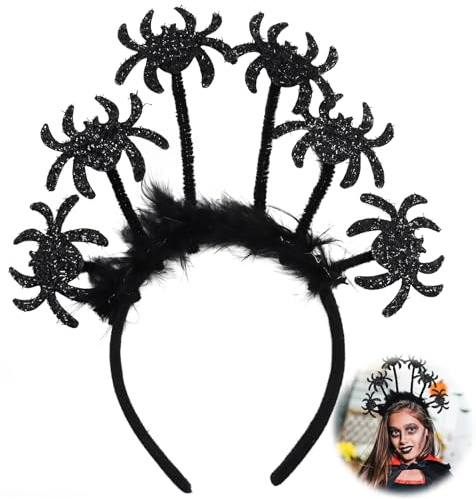 JOKILY Halloween Haarreif Set,Halloween Haarreifen, Fledermaus Haarreifen mit Glitzereffekt,Halloween Haarschmuck,Fledermaus Haarband Accessoires für Karneval Cosplay Party Maskerade Requisite