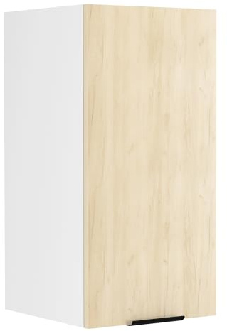 VCM Küchenschrank 30x31x60 cm 1 Tür 2 Fächer Wandschrank Wandmontage | Stauraum für Geschirr, Gewürze und Vorräte - Küche und Wohnbereich - für Singles - Holzwerkstoff, pflegeleichte Oberfläche
