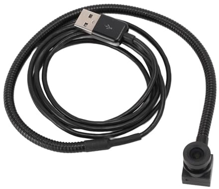 2MP Center Webcam, USB Center Cam Middle Screen Webcam, Eye to Eye Webcam, Plug and Play Autofokus Datorkamera med Inbyggd Mikrofon för PC Laptop Live Streaming