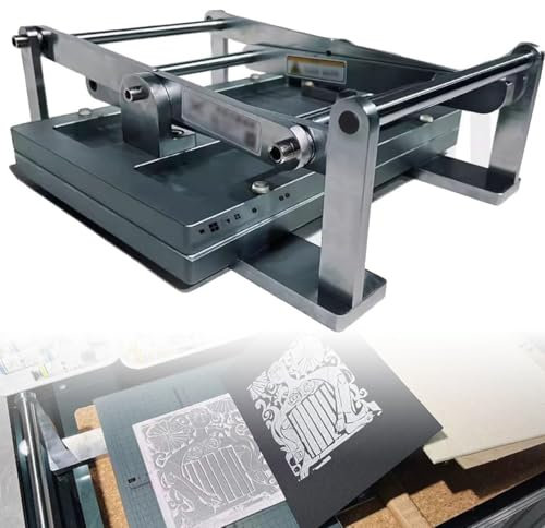 FENGSSLL Linoldruckmaschine, Doppelhebel-Zentrierlinienpresse, Linolschnitt-Radierung, Reliefblockdruck, Druckplattengröße 35 x 24 cm, A4-Druck, für Karten, Briefmarken