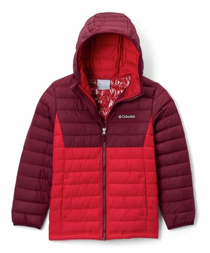 Columbia Powder Lite 2 Quiltad jacka med huva för pojkar (1-pack)
