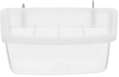 BELLIFFY Splashproof Feeder Bird Nut Container Parrot Food Bowl for Cage No Spill Bird Feeder for