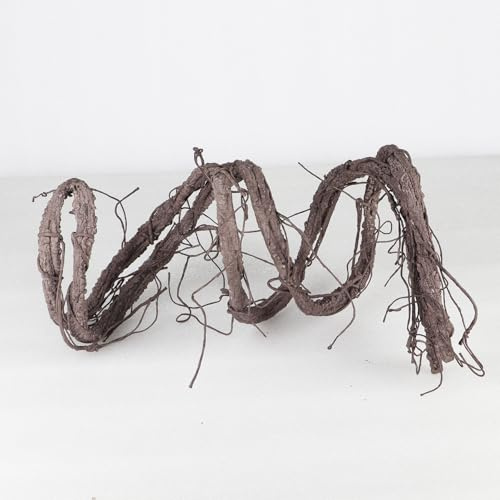 Künstliche Äste und Reben, künstliches Rattan, 300 cm, für Zuhause, Wohnzimmer, Dekoration, flexibel, Freihand-Styling (3 cm Durchmesser, Braun)