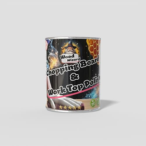 Wood Wizard - Worktop and Chopping Board Wax - 125ml - Feed Your Wood. Protect Your prep. Cast a Spell of Nourishment- Handmade in The UK with British Beeswax & Food-Safe Mineral Oil