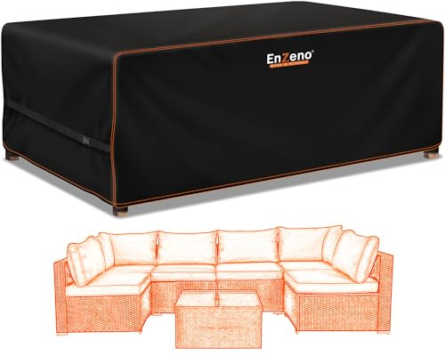 Gartenmöbel Abdeckungen wasserdicht 242x182x100cm Außenmöbel Abdeckung rechteckig / rechteckig Patio Möbel Abdeckung 210D Oxford Stoff Rattan Tisch und Stuhl Set Abdeckungen