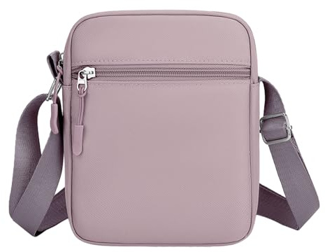 Uwiyo Sac Bandoulière pour Femme, Petit Sac à Bandoulière Petit Sac à Main Femme Pochette Téléphone Portable pour Femme Homme avec Sangle Réglable pour Usage Quotidien, Travail, Voyages (Violet)