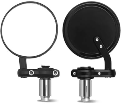 Per T120 Per T100 Per Cafe Racer Per Speed ​​Twin Moto Specchietti Retrovisori Rotondi Per Estremità Manubrio Da 22 Mm Etrovisore