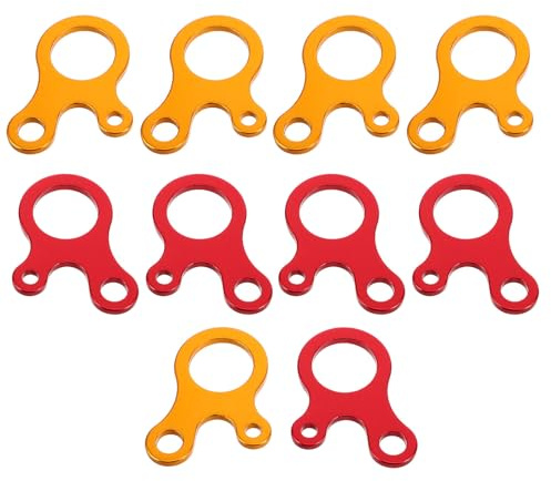 VICASKY 10 Stück Zeltseilversteller Aluminiumlegierung Winddichter Abspannleinenspanner Schneller Seilspanner Camping Wandern Outdoor