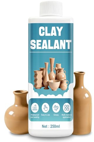 NoxGule 250ml Sigillante per Gesso Ceramico, Sigillante per Gesso, Vernice per Gesso, Impermeabilizza, Adatto per Argilla, GessoCeramico, Terracotta e Cemento, Adatto per Vasi, Fioriere Ciotole