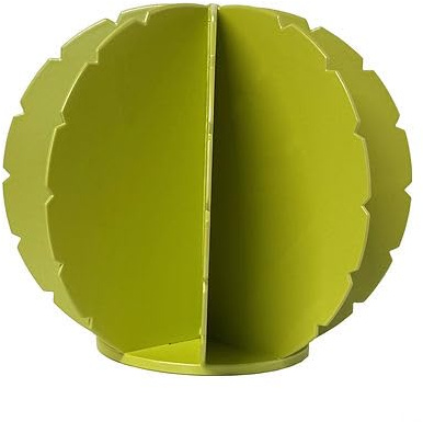 t1t Cactus Décoratif en Acier, Design Boule, Vert Curry, 25 x 21,5 cm, Style Extérieur, Fabrication Artisanale Française, sans Assemblage Requis
