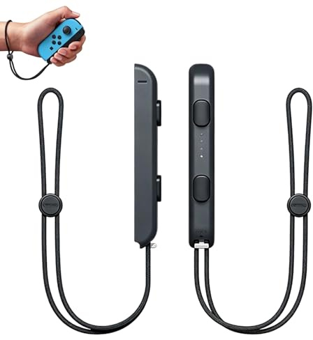Dragonne pour manette, dragonne ajustable pour manettes de jeu, en ABS, légère et résistante, compatible avec Nintendo Switch et Joy-Con, pour une expérience de jeu confortable, lot de 2