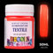 Decola | Rosso Fluo | Colori per Tessuti Permanenti | Pittura Fluorescente Facile da Usare | Professionali da Nevskaya Palitra
