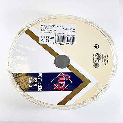 Byetsa 7411 Schrägband, 30 mm, Polyester-Baumwolle, 25 m Rolle – (13)