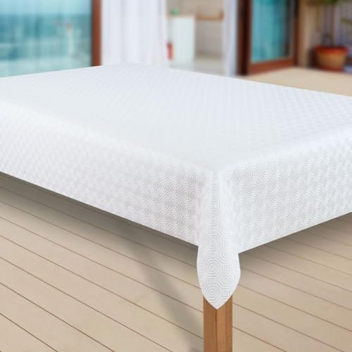 Tischdecke Molton Tischläufer Tischpolster Tischschoner Tischunterlage PVC abwaschbare Tischdecke Wasserabweisend Schutz |79|, Muster:Molton, Größe:60x140 cm