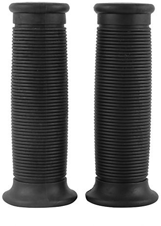 Fydun Impugnature Universali per Moto, Manopole Antiscivolo in Gomma, 22mm/25mm, Design Vintage, Comfort Elevato, Compatibili con la Maggior Parte delle Moto e Bici(Nere)