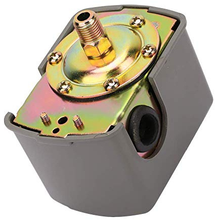 Wasserpumpenregler 0.8-5.0bar Wasserpumpendruck-Steuerschalter Einstellbarer doppelter Federpol G1/4 zweipoliger externer 2-Punkt-Drahtschalter
