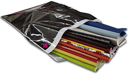 Panini Tessuti set med 10 mjuka läderfall, blandade färger, ca 30 x 70 cm, idealisk för hantverk, lapptäcke, dekorationer