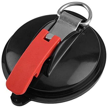 2 Stücke Saugnapf Anker, Saughalter zur leichten Befestigung ohne Bohren, Auto Spanner Multifunktionaler Saugnapf Ideal für Camping, Wohnmobil, Haushalt, Werkstatt