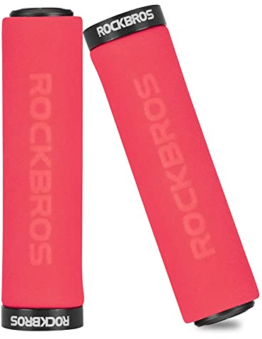 ROCKBROS Handtag Låsdesign Cykelgrepp Stötdämpande Och Halkfria Grepp Gjorda Av Förtjockad Svamp För 22,2 mm Styre
