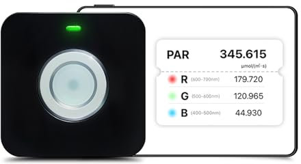 VBR-100 PAR-Messgerät 6000umol / (㎡s), Rotes und blaues Licht trennen PAR, DLI-Rechner, PPFD-Verteilungsaufzeichnung