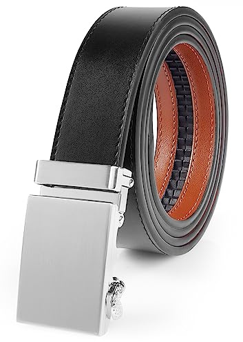 Nelbons Uomo Cintura-Pelle Automatico Cintura Per Uomo Vestito 35MM-Dimensioni Regolabili