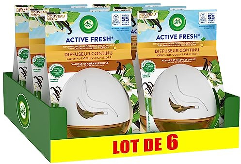 Air Wick 6 x Continus Active Fresh Duftspender Vanille 75 ml