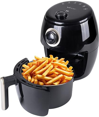 Vencier 2L Compact Air Fryer – Non-Stick Basket, 1000W, 30-Min Timer, Adjustable Temp 80–200°C, Rapid Air Circulation, Small Household & Single-Serve Cooking