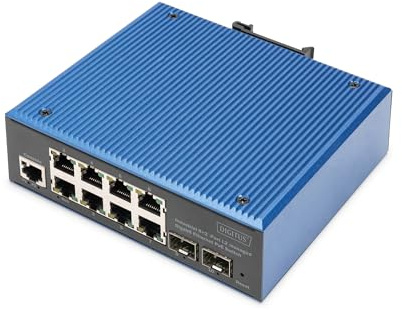 Digitus Industrial 8+2-Port L2 Managed Gigabit Ethernet Poe Switch. SwitcH-Typ: Managed, SwitcH-Ebene: L2. Basic Switching RJ-45 Ethernet PortS-Typ: