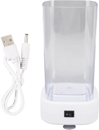 Wifehelper Elektrischer Automatischer Make-up-Pinsel-Schwämme-Reiniger, der Sich Dreht, Waschmaschine und Trockner, 600 Ml, USB-Ladepinsel-Reiniger für Schönheitspinsel, Schmuck, Uhr